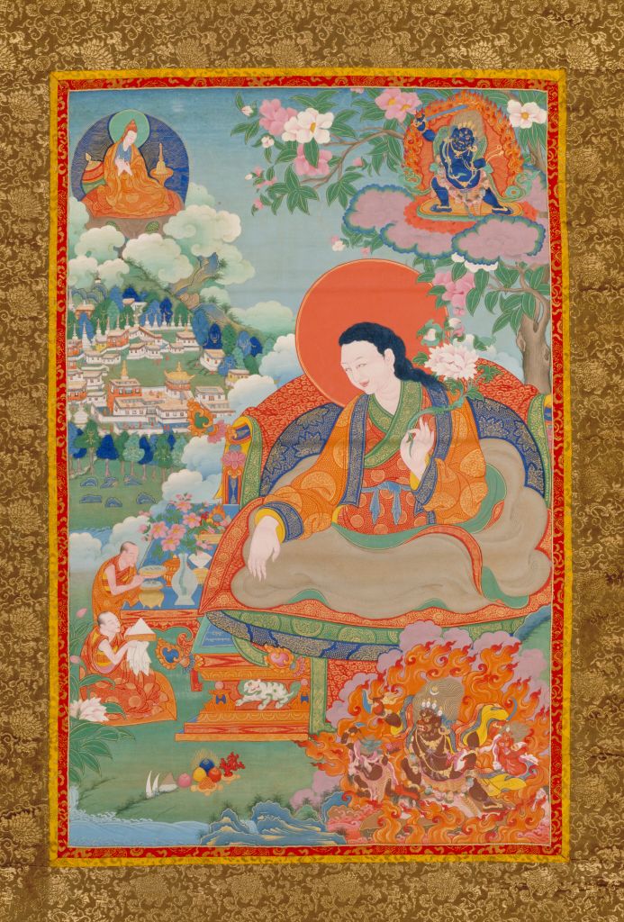 图片[1]-The origin of the Dalai Lama — Zhongdunba Thangka-China Archive